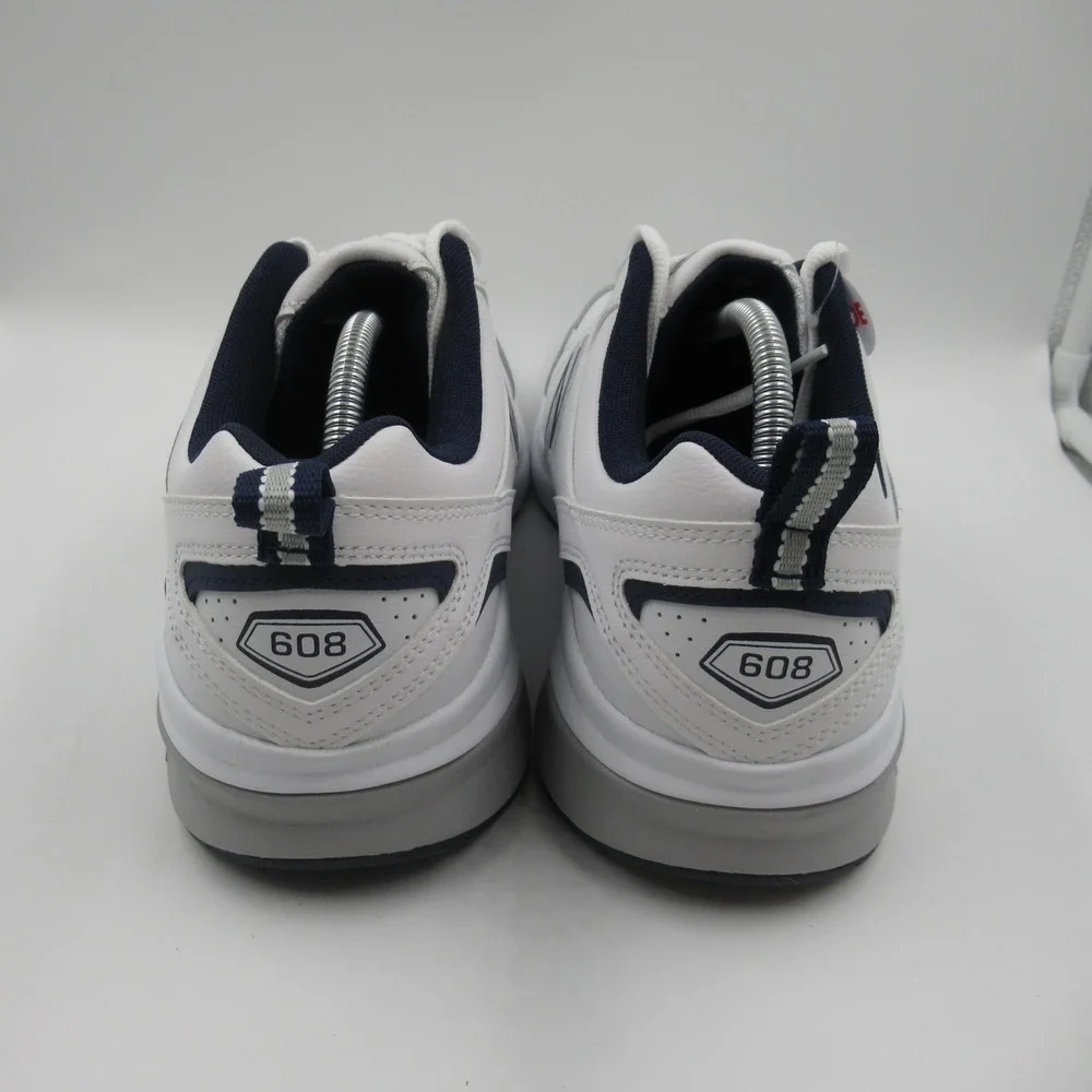 New Balance 608 Mens White Navy Cross Training Shoes MX608WN5 Size 10 2E Wide